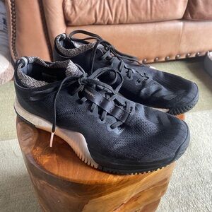 adidas Black and White crazy train athletic Shoes